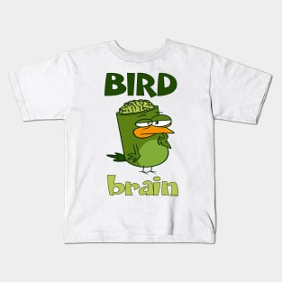 Birdbrain Design for Bird Lovers Kids T-Shirt